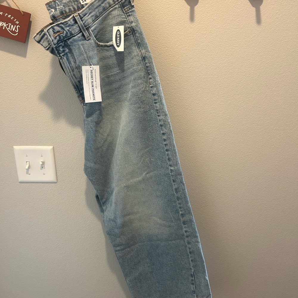 Old Navy Light Blue Wide Leg Jeans